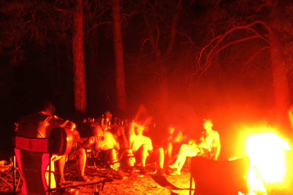 Campfire sing-along
